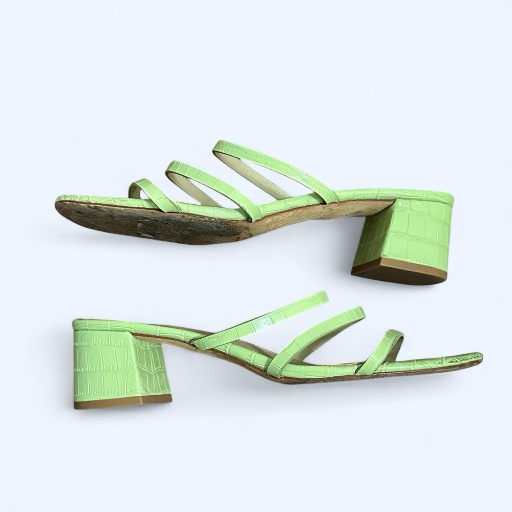 Reformation Green Strappy Women's Sandals